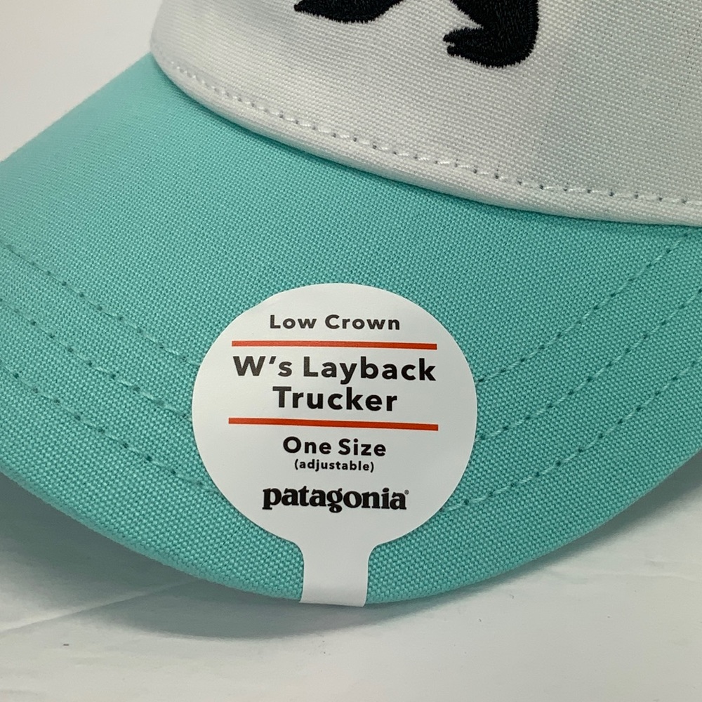 PATAGONIA WOMENS BEAR LOGO TRUCKER HAT - NEW! - Picture 2 of 7